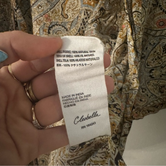 Cleobella Evereve Kaleidoscope Wrap Kimono Top - Picture 5 of 6